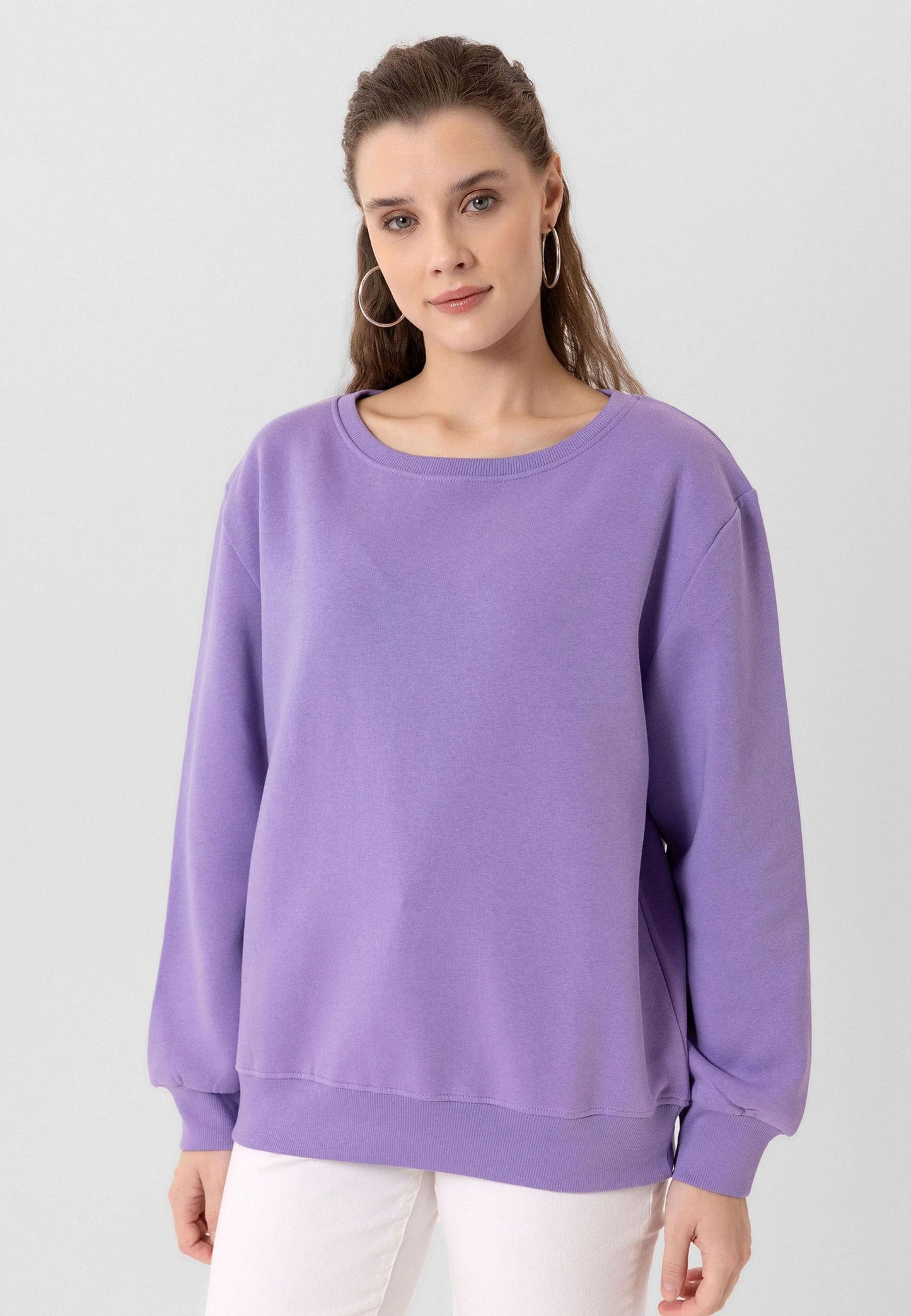 Women Sweatshirt -Lilac