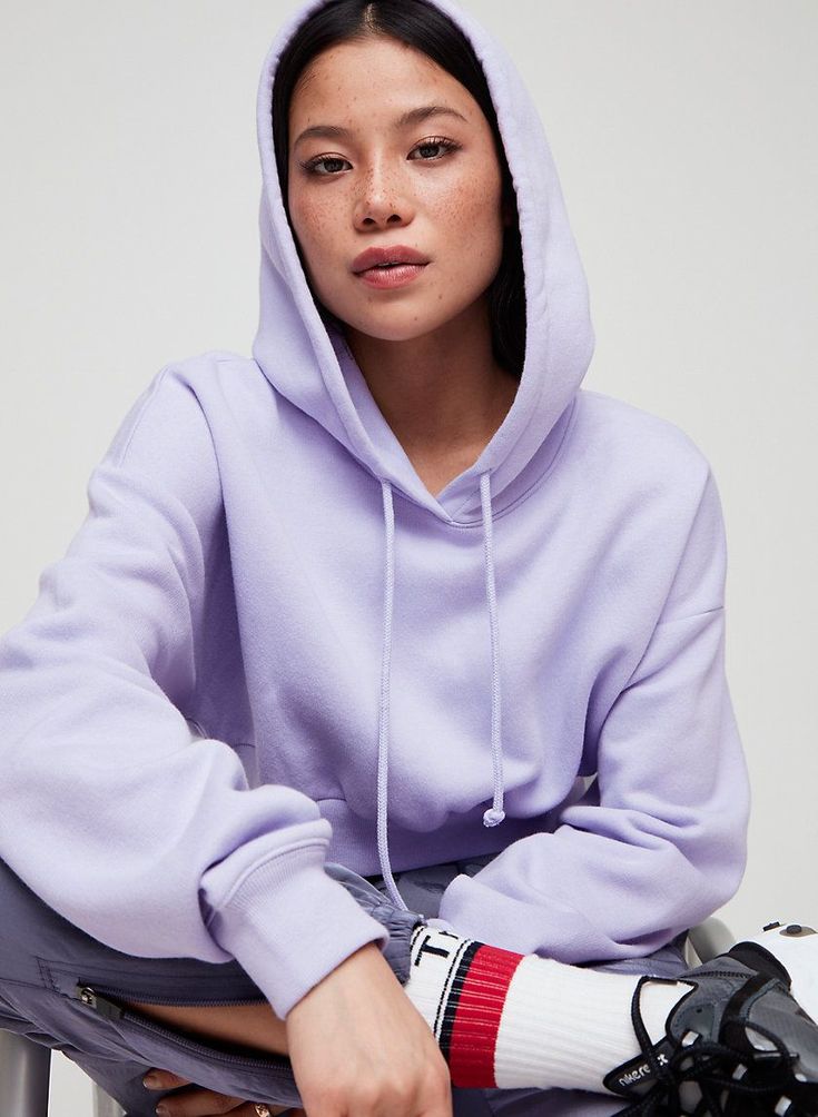 Women Basic Hoodie - Lilac