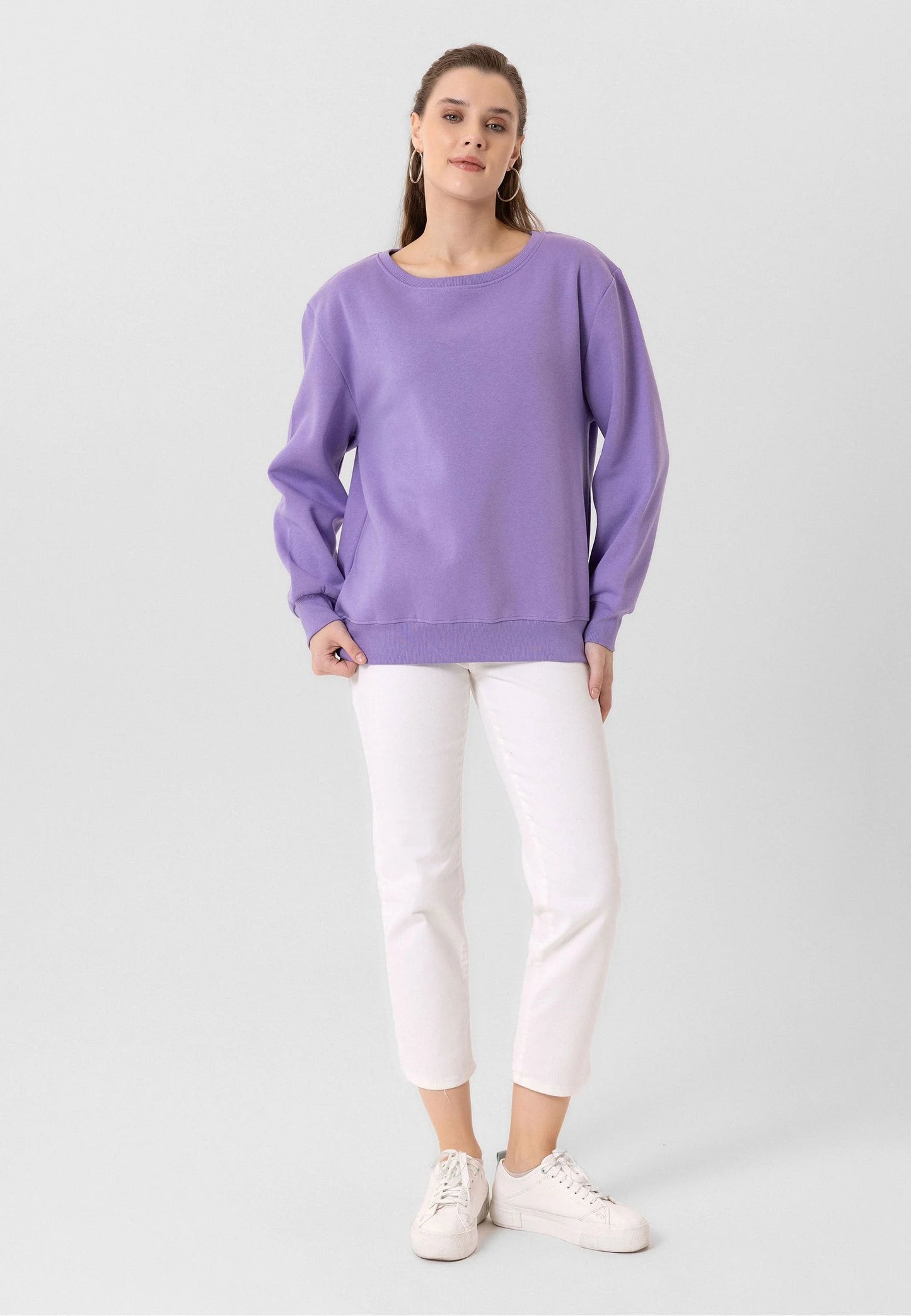 Women Sweatshirt -Lilac