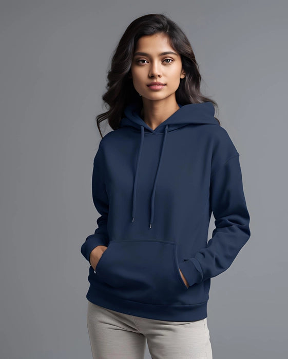 Women Basic Hoodie - Navyblue