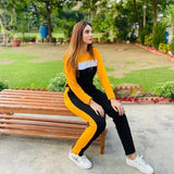 N-Yellow Panel Track Suit
