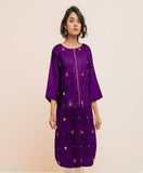 Emerce Embroidery Kurti - Purple