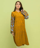 Emerce Embroidery Kurti - Mustard