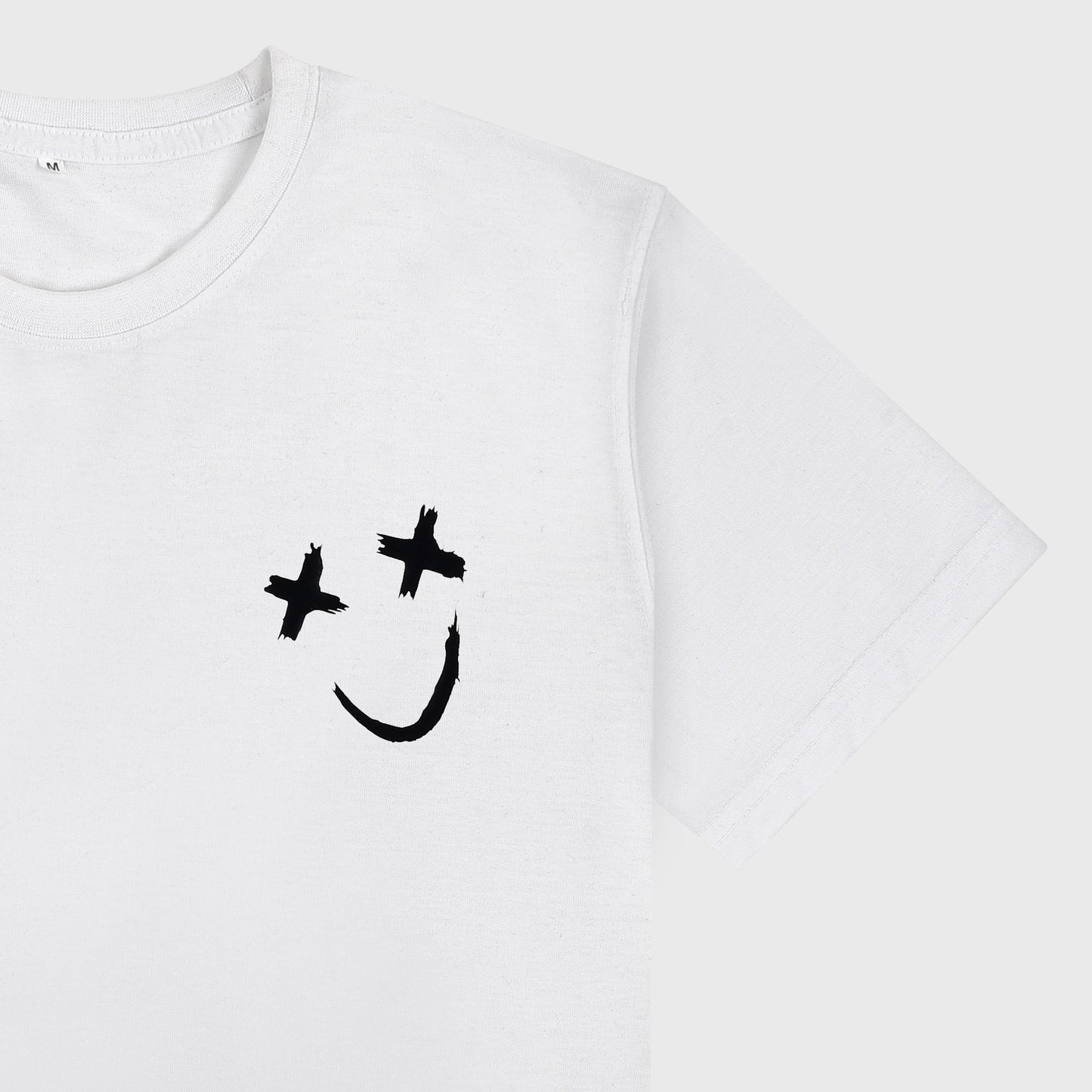 VYBE - Smiley Crew Neck Tee-White