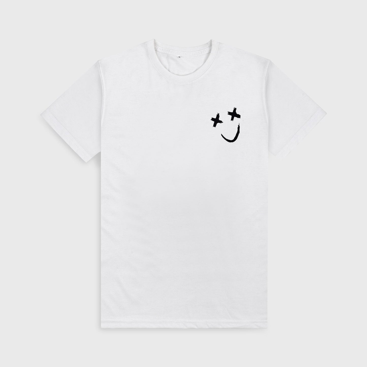 VYBE - Smiley Crew Neck Tee-White