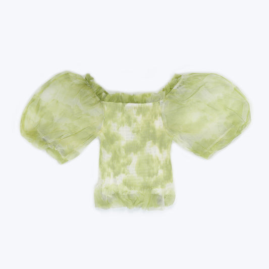 VYBE - Mesh Top - Light Green - Free Size