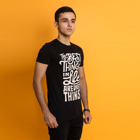 VYBE-Best Thing printed Shirt- Black