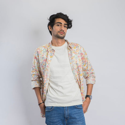 VYBE-Casual Shirt - Multi Flowers