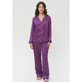 SILK NIGHT SUIT - Purple