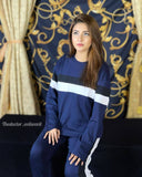 N-Navy Panel Track Suit