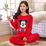 Mickey Bow Polka PRINTED Pj Set