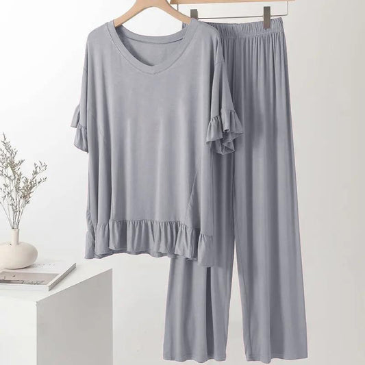 Loose Sleeves T-shirt With Plazzo Trouser