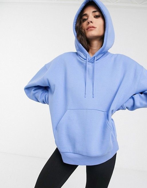 Women Basic Hoodie - Skyblue