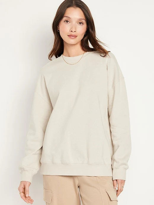 Women Sweatshirt -Beige