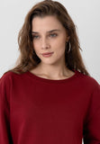 Women Sweatshirt - Maroon