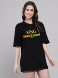 KING PRINTED TEE - BLACK
