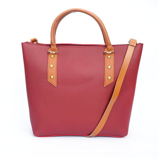 VYBE- Three Button Bag- Maroon