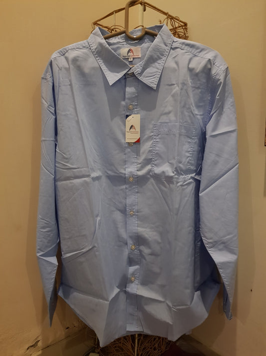 Casual Solid Shirt- Sky Blue
