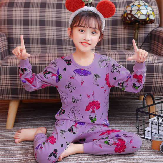 I'M LOVELY HEART PRINTED NIGHT SUIT