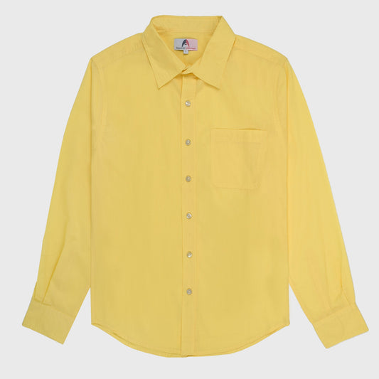 Casual Solid Shirt- Yellow